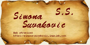 Simona Šuvaković vizit kartica